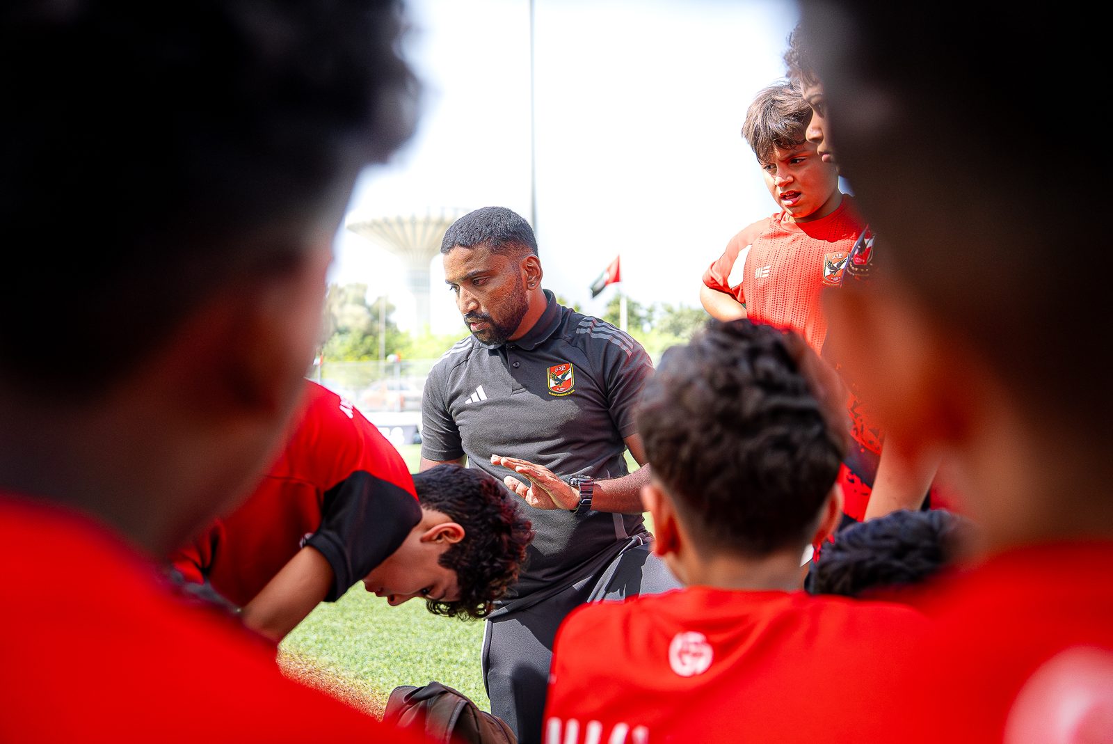 Al Ahly - team huddle